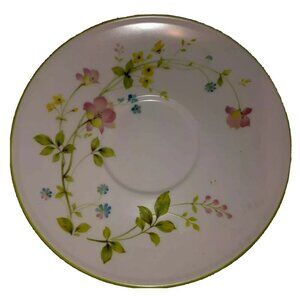 Noritake Progression China 9080 Clear Day Floral Teacup Saucer Japan Vintage